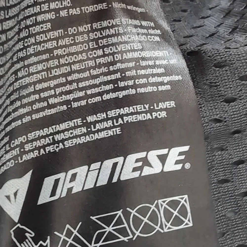 Dainese Veloster Tex Black/White MotoCross Motorcycle Jacket Size 52 US Size 42